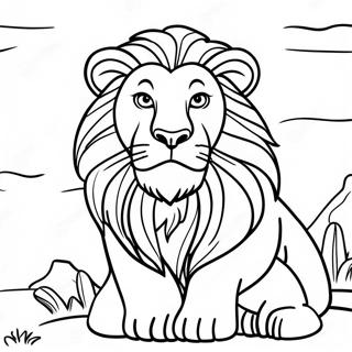 Majestic Mufasa In The Pride Lands Coloring Page 12322-10147