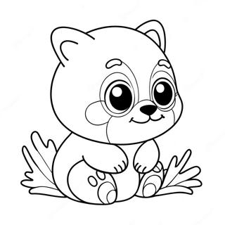 Cute Animal Mini Coloring Page 12332-10160