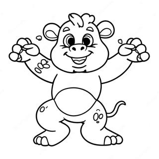 Bam Bam In Action Coloring Page 12342-10173