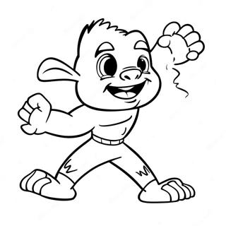 Bam Bam In Action Coloring Page 12342-10175