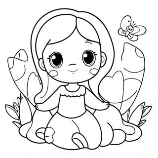 Megan With Cute Animals Coloring Page 12352-10172