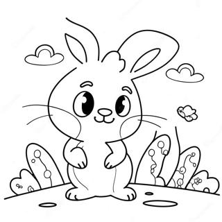 Sunny Bunnies Shiny Coloring Pages