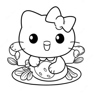 Hello Kitty Thanksgiving Coloring Pages