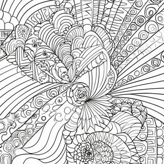 Optical Illusion Geometric Coloring Pages