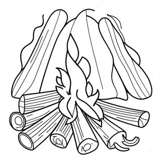 Campfire Coloring Pages