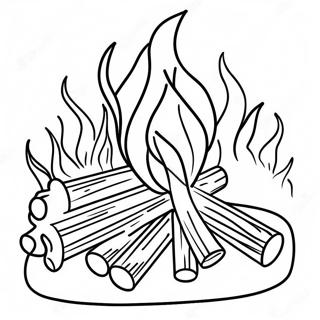 Campfire Coloring Page 12431-10234