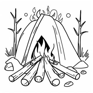 Campfire Coloring Page 12431-10236