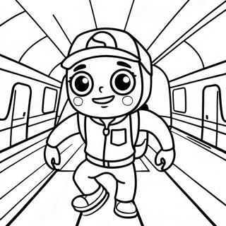 Subway Surfers Coloring Pages