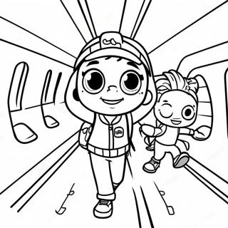 Subway Surfers Coloring Page 12441-10243