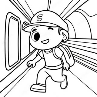 Jake The Character Subway Surfers Coloring Page 12442-10245