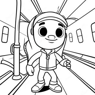 Jake The Character Subway Surfers Coloring Page 12442-10246