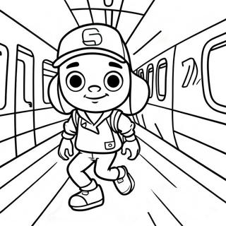 Jake The Character Subway Surfers Coloring Page 12442-10248