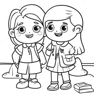 2nd Graders Fun Coloring Page 12451-10254