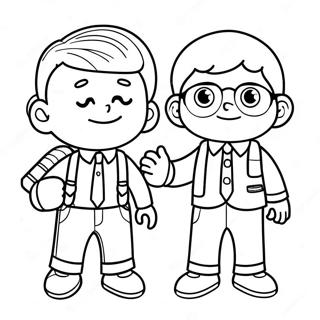 2nd Graders Fun Coloring Page 12451-10255