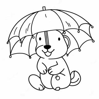 Umbrella Coloring Pages