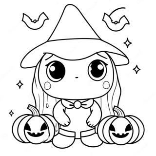 Anime Halloween Coloring Page 12471-10271