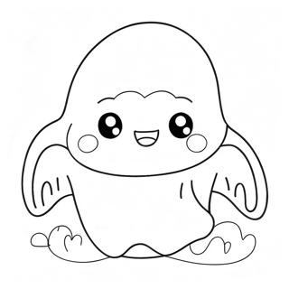 Cute Anime Ghost Coloring Page 12472-10268