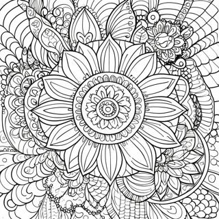 Detailed Grayscale Mandala Coloring Page 12481-10279