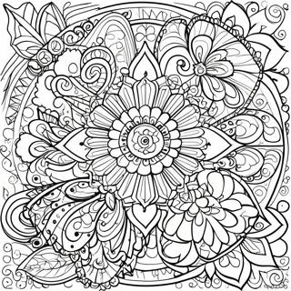 Detailed Grayscale Mandala Coloring Page 12481-10280