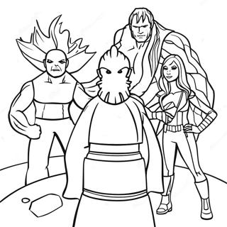 Guardians Of The Galaxy Coloring Page 1251-1110