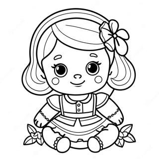 Baby Doll Coloring Page 12531-10312