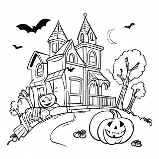 Halloweentown Coloring Page 12561-10350