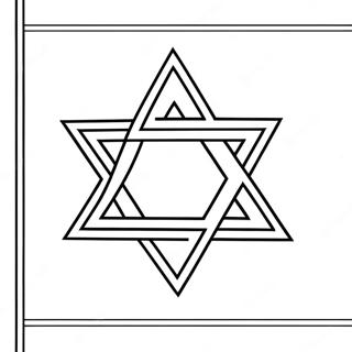 Israel Flag Coloring Page 12571-10343