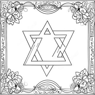 Israel Flag Coloring Page 12571-10344