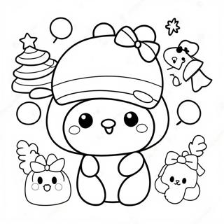 Sanrio Christmas Coloring Pages