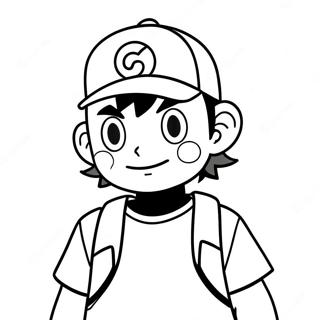 Ash Pokemon Coloring Pages