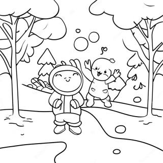 Cute January Coloring Pages