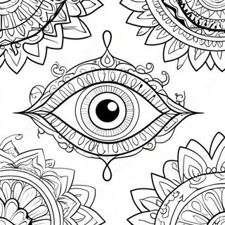 Evil Eye Coloring Pages