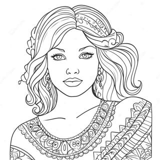 Sensual Adult Coloring Page 1262-1001