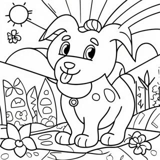 Colorful Romero Britto Art Coloring Page 12672-10431