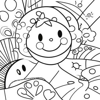 Colorful Romero Britto Art Coloring Page 12672-10432