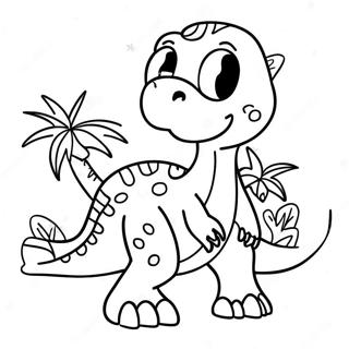 Happy Birthday Dinosaur Coloring Pages