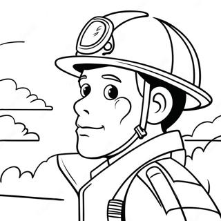 Adventurous Firefighter Coloring Page 12692-10445