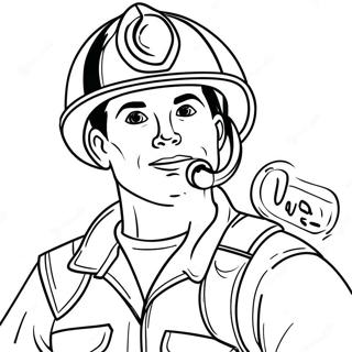 Adventurous Firefighter Coloring Page 12692-10447