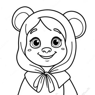 Masha And The Bear Coloring Page 12711-10467