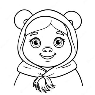 Masha And The Bear Coloring Page 12711-10468