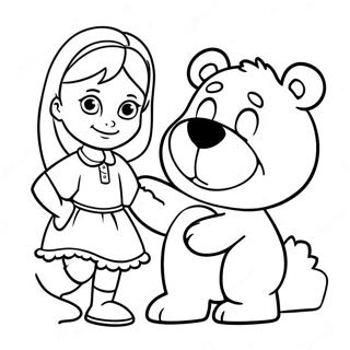 Masha And The Bear Coloring Pages