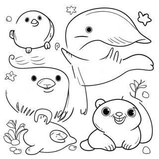 Arctic Animals Coloring Page 1271-1126