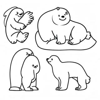 Arctic Animals Coloring Page 1271-1127