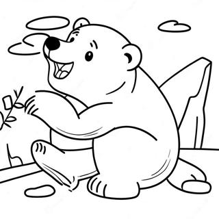 Playful Polar Bear Coloring Page 1272-1017