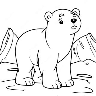 Playful Polar Bear Coloring Page 1272-1131