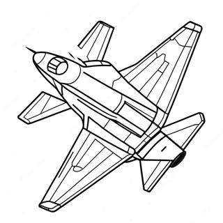 Fighter Jet In Flight Coloring Page 12732-10481