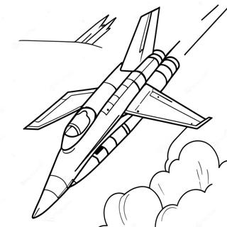 Fighter Jet In Flight Coloring Page 12732-10482