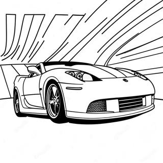 Sleek Jdm Sports Car Coloring Page 12742-10488