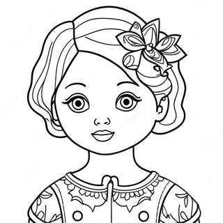 Paper Doll Coloring Page 12761-10500