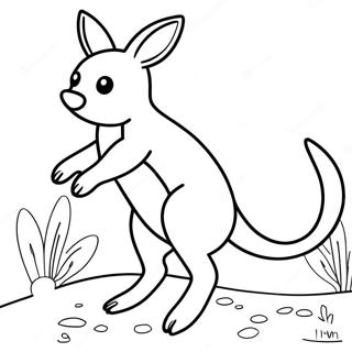 Kangaroo Coloring Pages